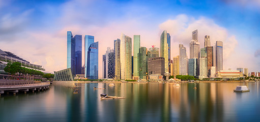 Obraz premium Singapore skyline background