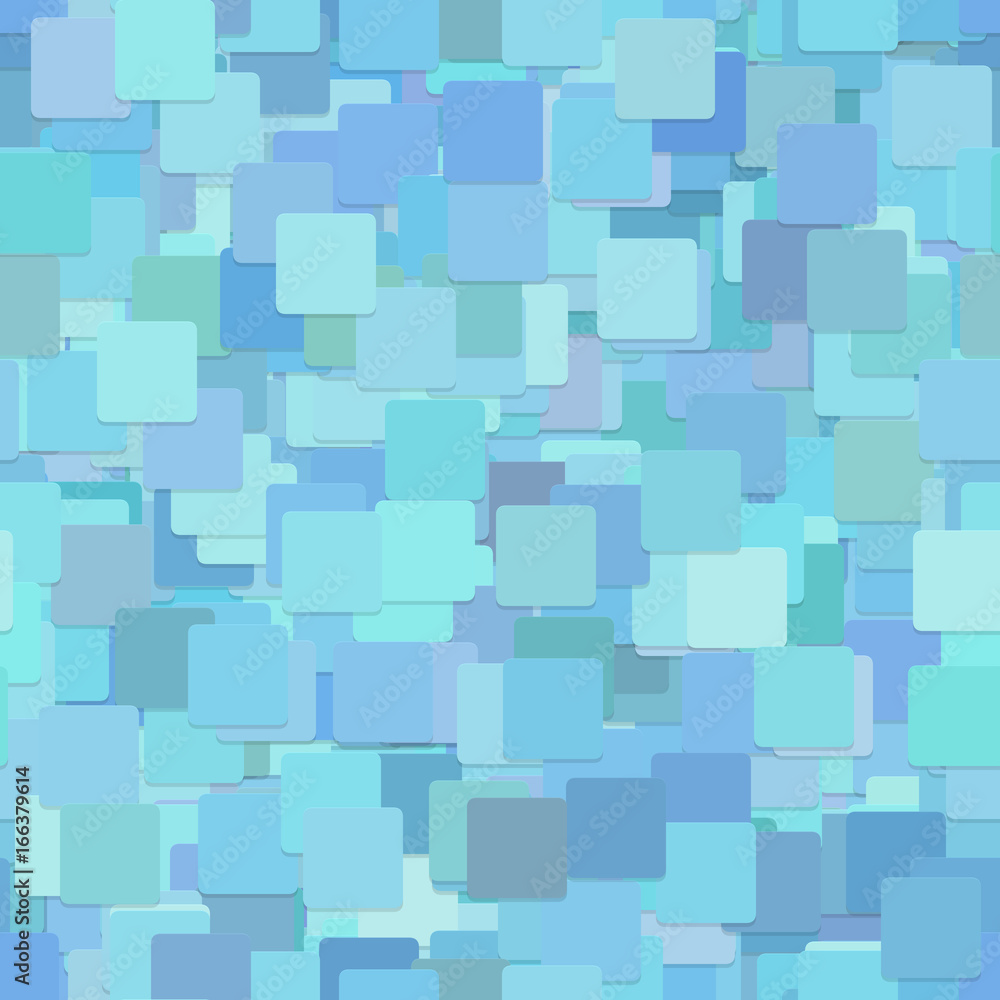 Aufkleber seamless geometric square background pattern - vector design from squares in light blue tones