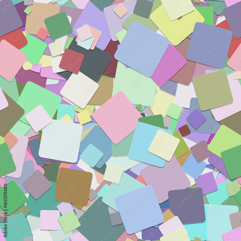 Poster seamless abstract square pattern background - vector graphic design from rotated colorful squares wi