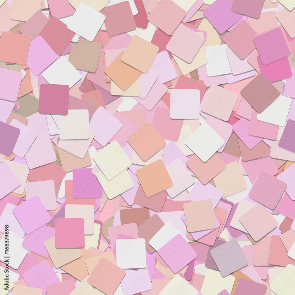 Poster repeating abstract geometrical square background pattern - vector graphic design from pink squares