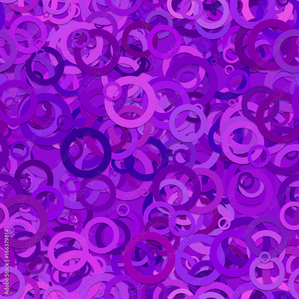 Poster abstract seamless circle pattern background - vector design from purple rings with shadow effect