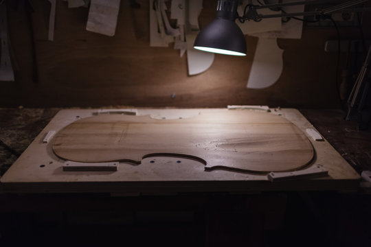 Work Desk with a Pice of Violin