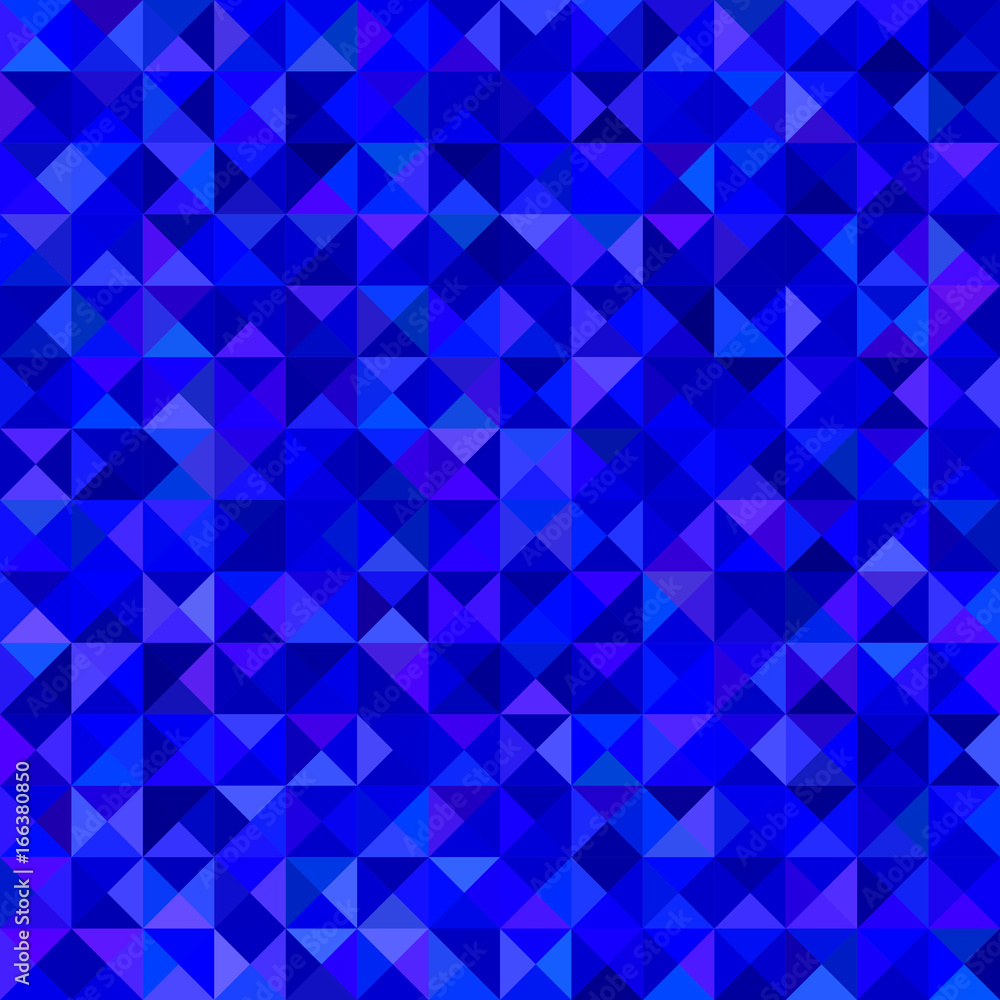 Aufkleber abstract triangle mosaic background - vector graphic from triangles in blue tones