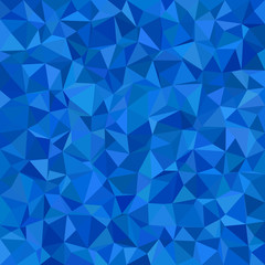 Blue triangle tile mosaic background - polygon vector illustration from triangles