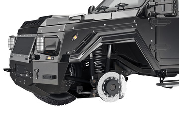 Suv car disk wheel, close view. 3D rendering