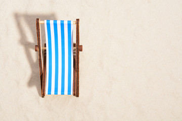 Beach chair from above