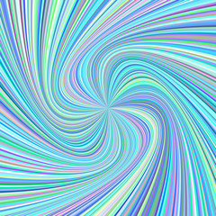 Spiral background - vector graphic from rotated rays in colorful tones
