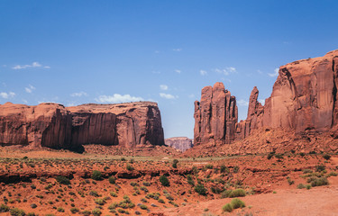 Monument Valley.Territory of navajo tribal park