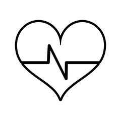 heart cardiogram icon image