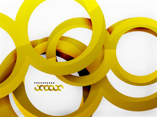Vector 3d rings design background