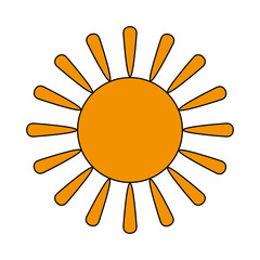 sun cartoon icon image