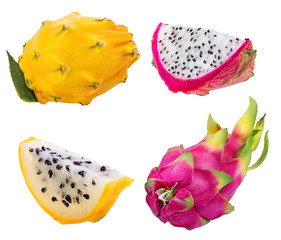     dragon fruit isolated on white