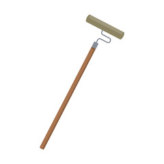 roller brush paint equipment construction icon