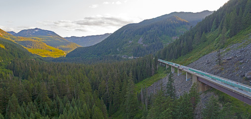 Northwest Forest Highway Snoqualmie Pass Bridge Overpass Cascade Mountains