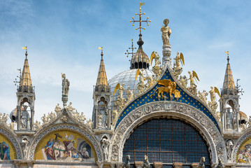 Saint Mark`s Basilica in Venice, Italy