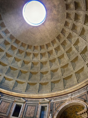 Dome of the Pantheon, Rome, Italy.
