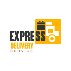 Express delivery service logo design template, vector Illustration on a white background