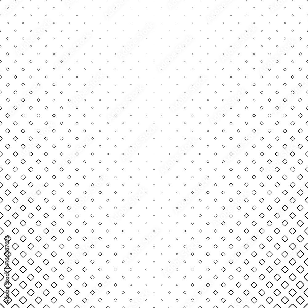 Poster monochrome square pattern - geometrical abstract vector background graphic design from diagonal roun