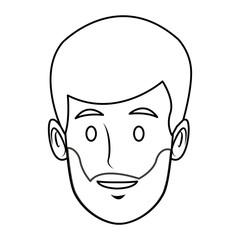 man employee face person character work
