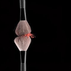 Brushes with blush