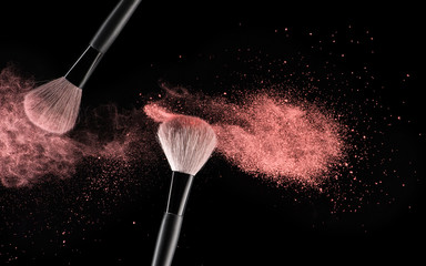 Make-up brushes background