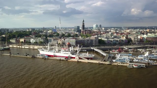 Hafen Hamburg Skyline