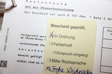 Steuerbescheid