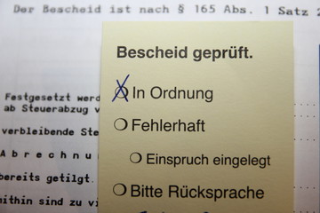 Einkommenssteuererklärung