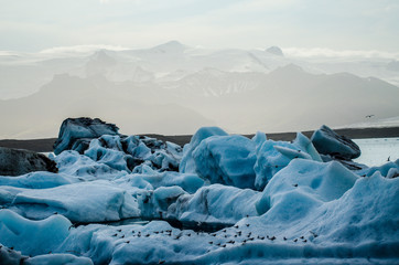 Obrazy na Szkle  Glacier Bay Islandia