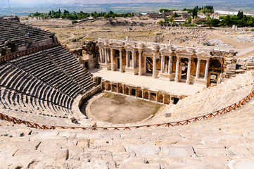Roman ampitheatre at Hieropolis, Pamakkule, Turkey
