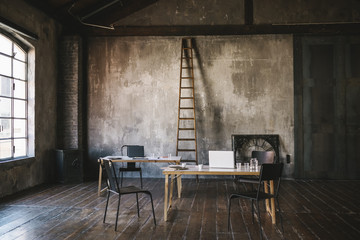 Contemporary loft office
