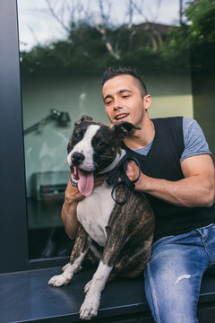 Man with his Dog