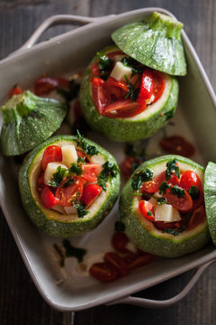 Stuffed zucchini