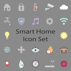 Smart home icons set
