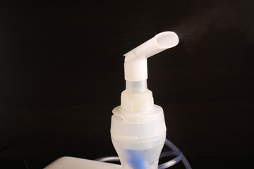 Nebulizer on black background