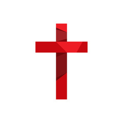 Obraz premium Church logo. Christian symbols. Cross of Jesus Christ