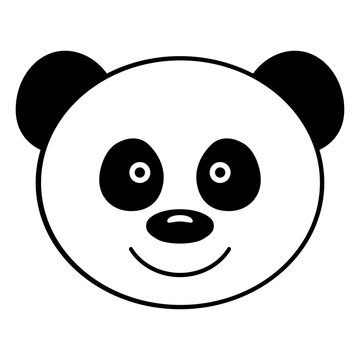 Toy panda bear head