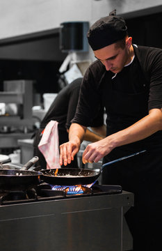 Chef Working in the Kitchen