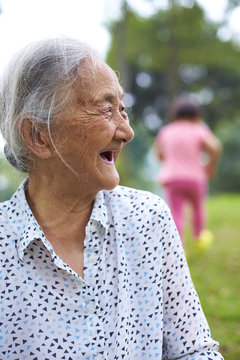 portrait of senior asian woman