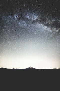 Mt. Hood Under Milky Way Galaxy