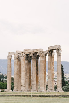 Greece, Athens, Temple of Olympian Zeus