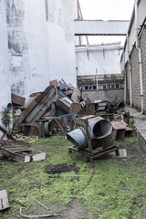 Old factory in industrial zone