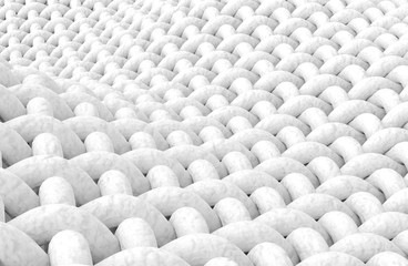 Obraz premium Close up look at interlaced fiber