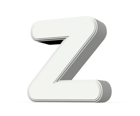 white letter Z