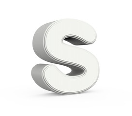 gray letter S