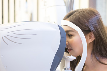 woman with optometry