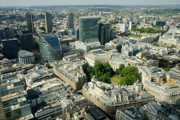 Aerial View of London, England
