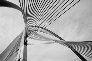 Wandcirkels aluminium Moderne brugarchitectuur © Mohd Khairil