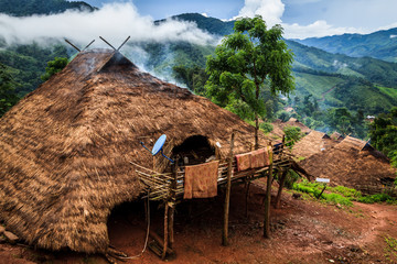 Lua PraGum hill tribe village Maintaining the architectural style and material used strictly. Only...