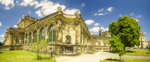 Dresden, Saxrony, Germany-May 2017:Famous Zwinger palace in Dresden, Saxrony, Germany